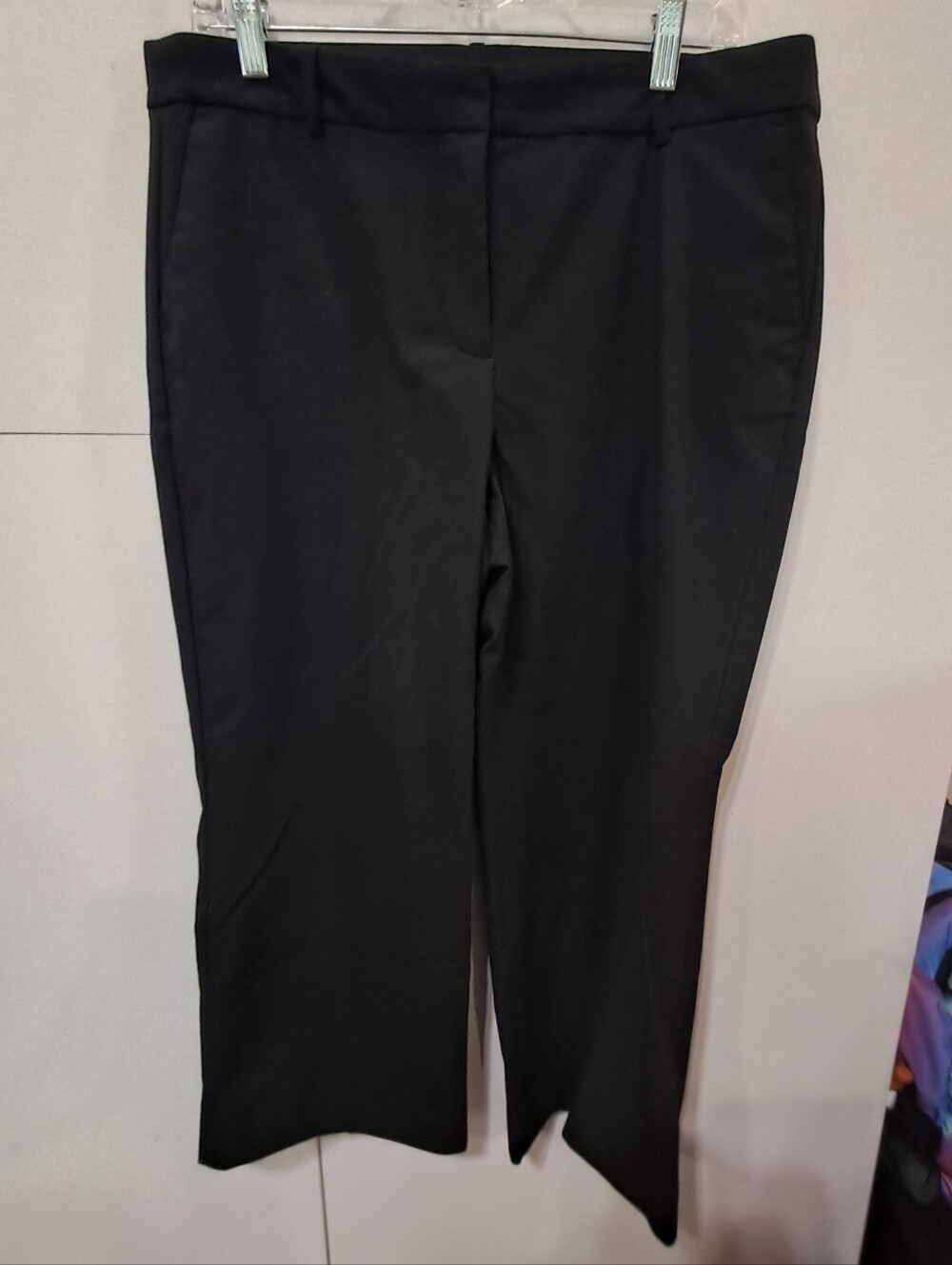 Women's J. Crew Size 14 Basic Black Dress Trousers Workwear Business Pants